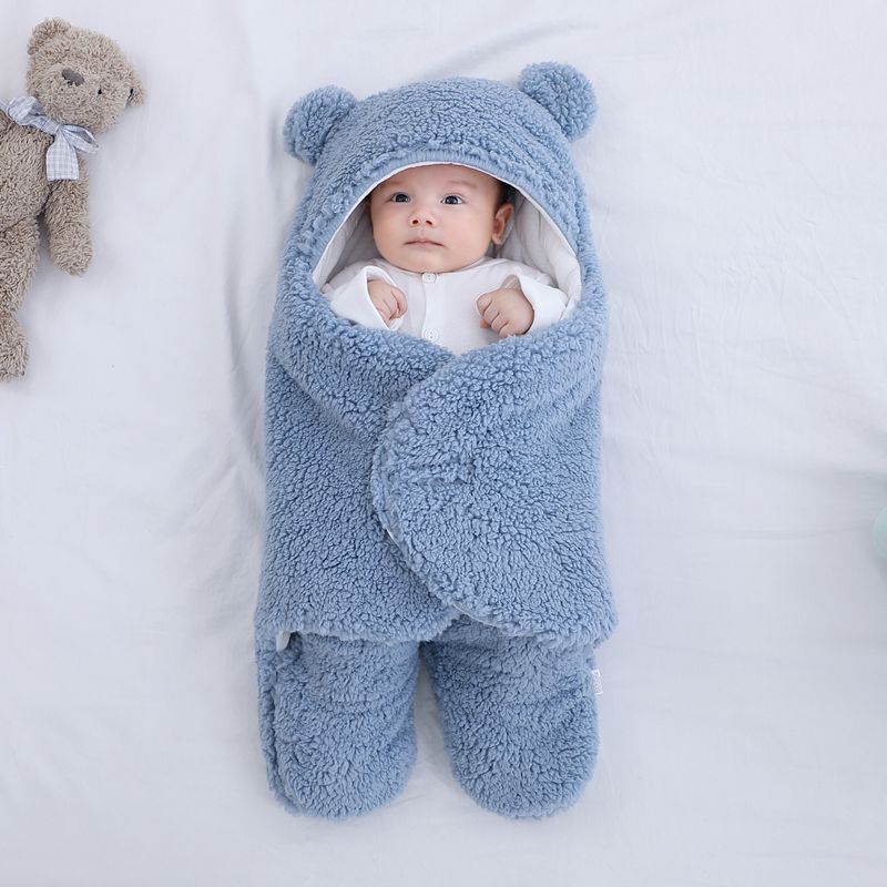 Baby Quilted Sleeping Bag Wrapper $40.96 Dana Fashion Color: Light Blue Size: 3M style: 1pc Baby Clothing Product Details Fabric: Cotton Blend Lining: Cotton fiber Filling: polyester cotton pattern: plain Color: white, red, gray, light blue, pink, khaki S