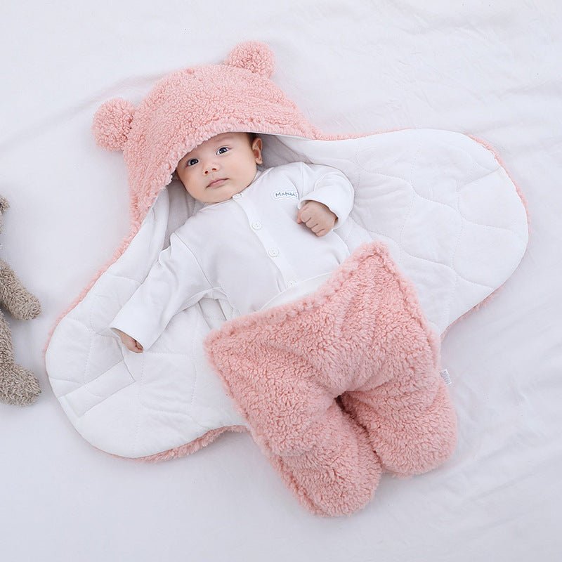 Baby Quilted Sleeping Bag Wrapper $38.77 Dana Fashion Color: Pink Size: 3M style: 1pc Baby Clothing Product Details Fabric: Cotton Blend Lining: Cotton fiber Filling: polyester cotton pattern: plain Color: white, red, gray, light blue, pink, khaki Size: 3