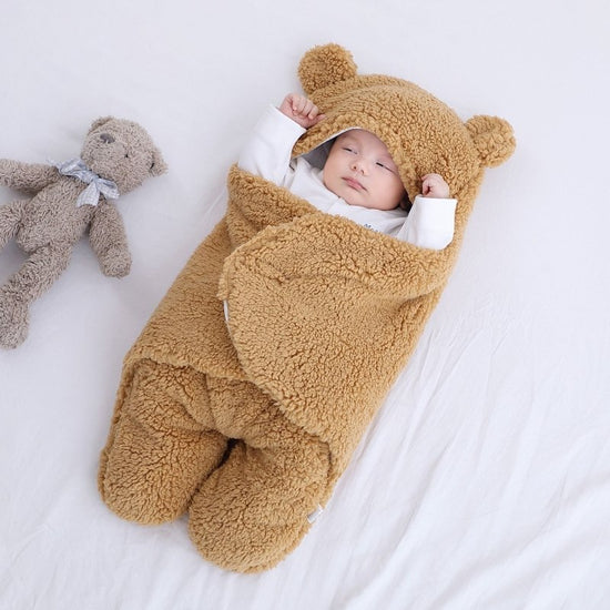 Baby Quilted Sleeping Bag Wrapper $37.87 Dana Fashion Color: Khaki Size: 3M style: 1pc Baby Clothing Product Details Fabric: Cotton Blend Lining: Cotton fiber Filling: polyester cotton pattern: plain Color: white, red, gray, light blue, pink, khaki Size:
