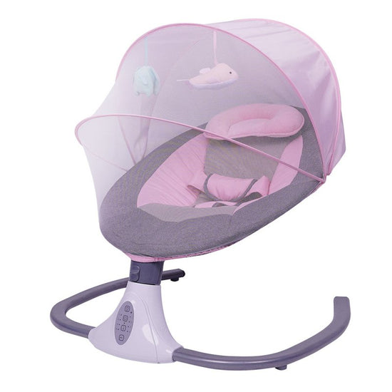 Baby Rocking Chair Soothing Chair Electric Smart Cradle $390.04 Dana Fashion Color: Cherry blossom powder Baby & Mother Product information: Models: 10037, 60378, 60189 Applicable age: Freshmen 1-14 months Color classification: snail magnetic vibration gi