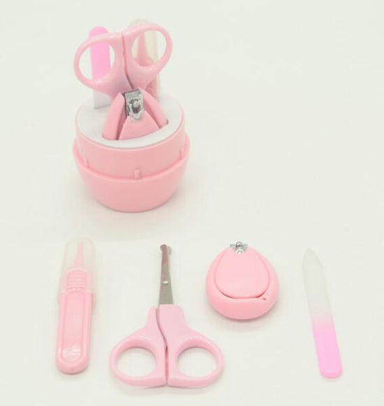 Baby Scissors Nail Clippers creative children's nail clippers nail clippers baby care suit $12.01 Dana Fashion Color: pink Baby & Mother Features: Item Type: Clipper and trimmer Age Group: Babies Pattern Type: Solid Material: plastic + metal 4 pieces suit