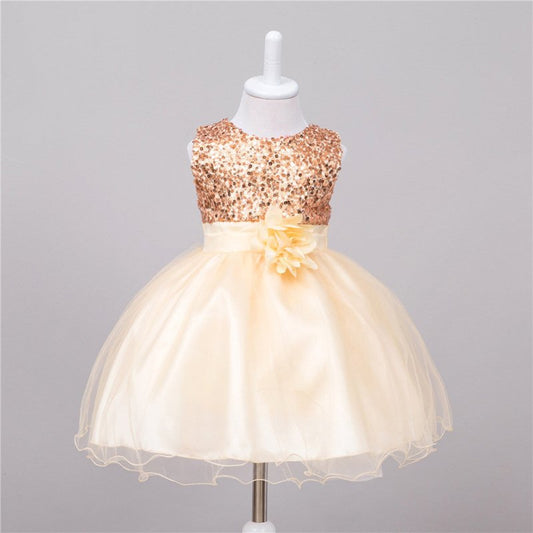 Baby Sequin Dress Flower Girl Wedding Princess Dress $25.86 Dana Fashion Color: Black Size: L Baby Clothing Product information: Material: Polyester F iber (Polyester) Style: P rincess Features: Dresses Colour: White，Pink , Blue, Green, Red, Gray，Dark Blu