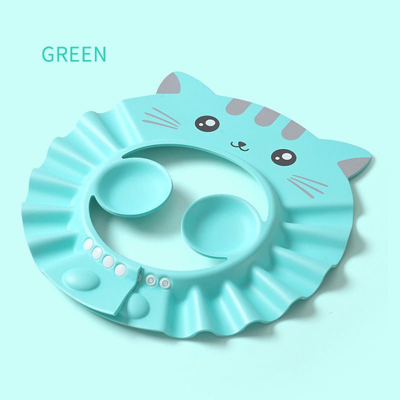Baby Shampoo Baby Children Waterproof Ear Protection Men And Women Children Bathing Hair Shower Cap $28.00 Dana Fashion Color: Light Green Baby Clothing Product information: Material: EVA Is the size adjustable: adjustable Pattern type: cartoon Gender: ne