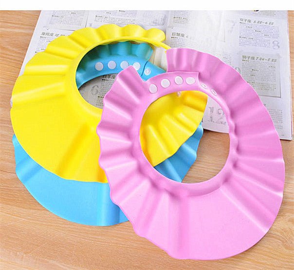 Baby Shampoo Cap, Toddler Shampoo Cap, Children Shower Cap, Baby Shower Cap Adjustable $20.00 Dana Fashion Color: Pink Baby Clothing Product Information Material: Cpe Applicable People: Children Color: Pink, Yellow, Sky Blue Style; Solid Color Net Weight: