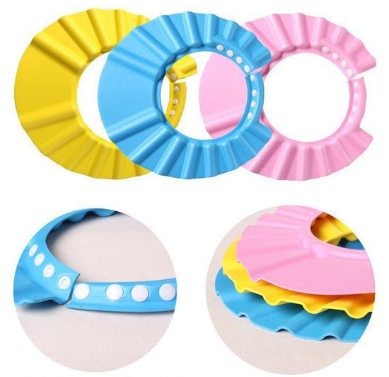 Baby Shampoo Cap, Toddler Shampoo Cap, Children Shower Cap, Baby Shower Cap Adjustable $20.00 Dana Fashion Color: Pink Baby Clothing Product Information Material: Cpe Applicable People: Children Color: Pink, Yellow, Sky Blue Style; Solid Color Net Weight: