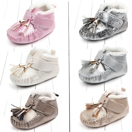 Baby shoes, non-slip shoes, toddler shoes $17.61 Dana Fashion Color: Black grey Size: 12 Baby & Mother Product category: Toddler shoes Applicable gender: neutral/male and female Upper Material: Artificial PU suitable season: winter style: Casual Function: