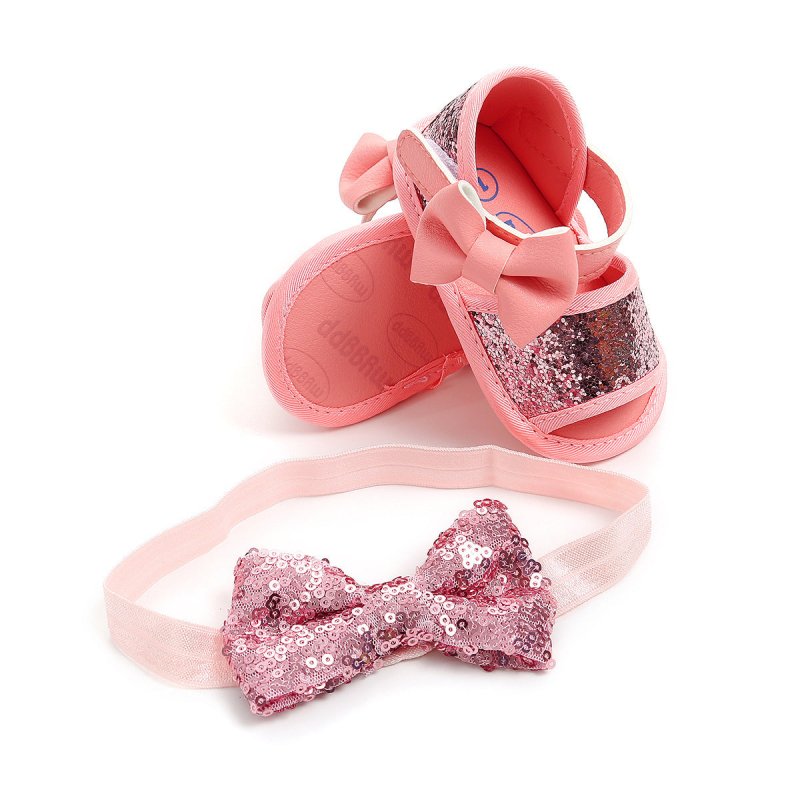 Baby shoes princess shoes sandals $20.40 Dana Fashion Color: Pink Size: 11cm Baby & Mother Whether there is a light: No Whether there is noise: No Upper height: low top Color: gold, pink