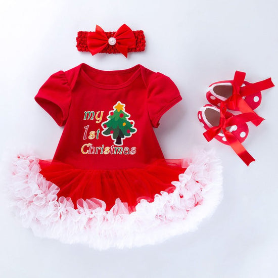 Baby Short Sleeve Cartoon Romper Mesh Dress $23.21 Dana Fashion Color: 1style Child size: 59cm Baby Clothing Product information: Style: European and American Fabric name: Cotton Skirt category: dress Security level: Class A Main fabric composition: cotto