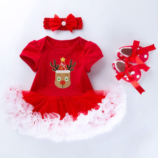Baby Short Sleeve Cartoon Romper Mesh Dress $23.21 Dana Fashion Color: 2style Child size: 59cm Baby Clothing Product information: Style: European and American Fabric name: Cotton Skirt category: dress Security level: Class A Main fabric composition: cotto
