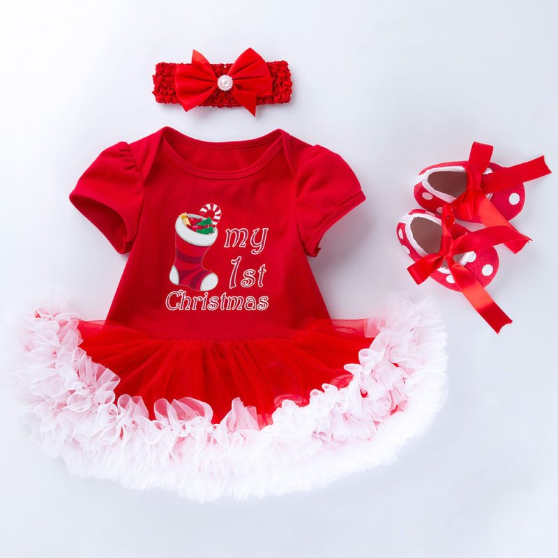 Baby Short Sleeve Cartoon Romper Mesh Dress $23.21 Dana Fashion Color: 5style Child size: 59cm Baby Clothing Product information: Style: European and American Fabric name: Cotton Skirt category: dress Security level: Class A Main fabric composition: cotto