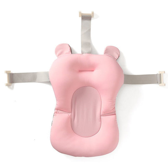 Baby Shower Bed Bath $18.78 Dana Fashion Color: Pink Baby & Mother Overview: 1. Three-way buckle seat belt, can firmly hold the floating pad to prevent drowning 2. Skin-friendly material, nest mesh cloth, styrofoam particles, baby is very safe to use 3. E