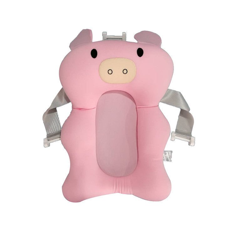 Baby Shower Bed Bath $22.92 Dana Fashion Color: Pink pig Baby & Mother Overview: 1. Three-way buckle seat belt, can firmly hold the floating pad to prevent drowning 2. Skin-friendly material, nest mesh cloth, styrofoam particles, baby is very safe to use