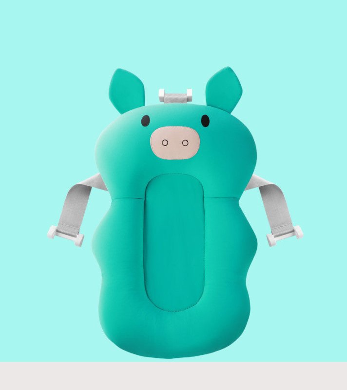 Baby Shower Bed Bath $22.92 Dana Fashion Color: Blue pig Baby & Mother Overview: 1. Three-way buckle seat belt, can firmly hold the floating pad to prevent drowning 2. Skin-friendly material, nest mesh cloth, styrofoam particles, baby is very safe to use