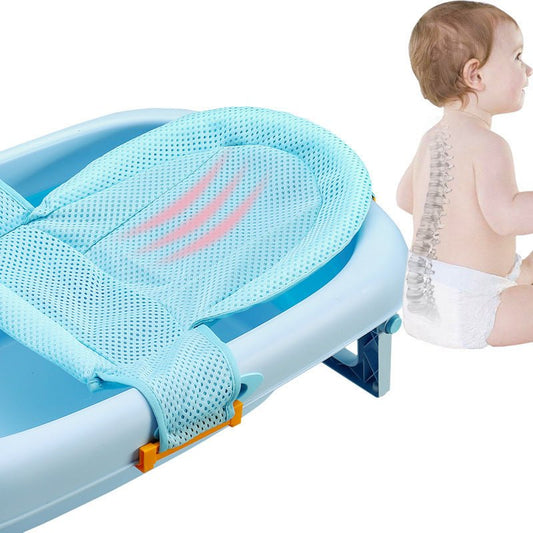 Baby Shower Bed Bath $16.22 Dana Fashion Color: A Blue Baby & Mother Overview: 1. Three-way buckle seat belt, can firmly hold the floating pad to prevent drowning 2. Skin-friendly material, nest mesh cloth, styrofoam particles, baby is very safe to use 3.