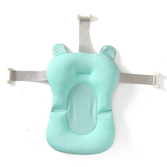 Baby Shower Bed Bath $25.18 Dana Fashion Color: Green Baby & Mother Overview: 1. Three-way buckle seat belt, can firmly hold the floating pad to prevent drowning 2. Skin-friendly material, nest mesh cloth, styrofoam particles, baby is very safe to use 3.