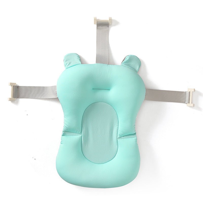 Baby Shower Bed Bath $25.18 Dana Fashion Color: Green Baby & Mother Overview: 1. Three-way buckle seat belt, can firmly hold the floating pad to prevent drowning 2. Skin-friendly material, nest mesh cloth, styrofoam particles, baby is very safe to use 3.