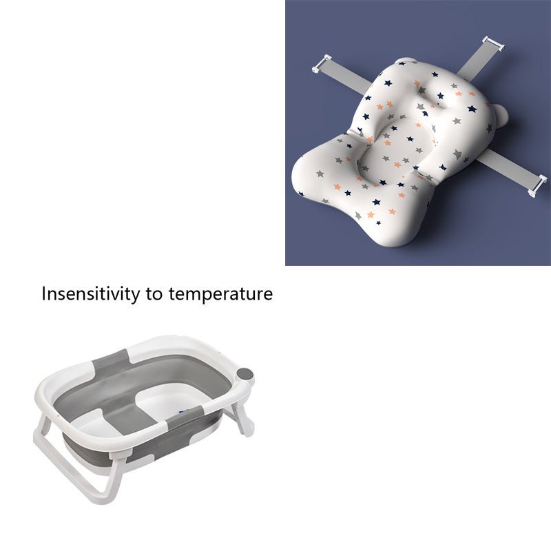 Baby Shower Bed Bath $110.71 Dana Fashion Color: Grey White Baby & Mother Overview: 1. Three-way buckle seat belt, can firmly hold the floating pad to prevent drowning 2. Skin-friendly material, nest mesh cloth, styrofoam particles, baby is very safe to u