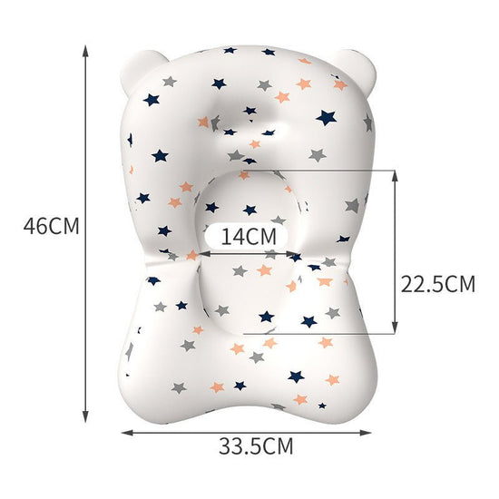 Baby Shower Bed Bath $17.83 Dana Fashion Color: White Baby & Mother Overview: 1. Three-way buckle seat belt, can firmly hold the floating pad to prevent drowning 2. Skin-friendly material, nest mesh cloth, styrofoam particles, baby is very safe to use 3.