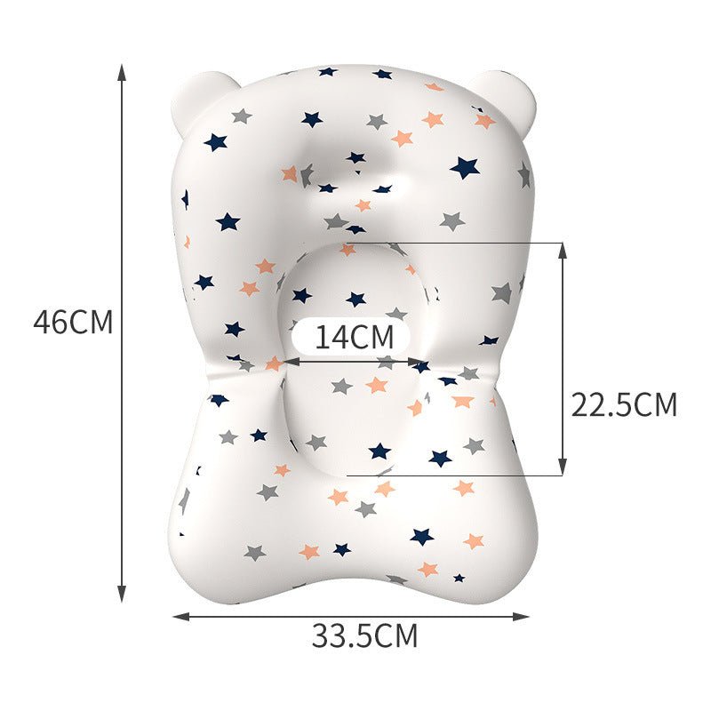 Baby Shower Bed Bath $17.83 Dana Fashion Color: White Baby & Mother Overview: 1. Three-way buckle seat belt, can firmly hold the floating pad to prevent drowning 2. Skin-friendly material, nest mesh cloth, styrofoam particles, baby is very safe to use 3.