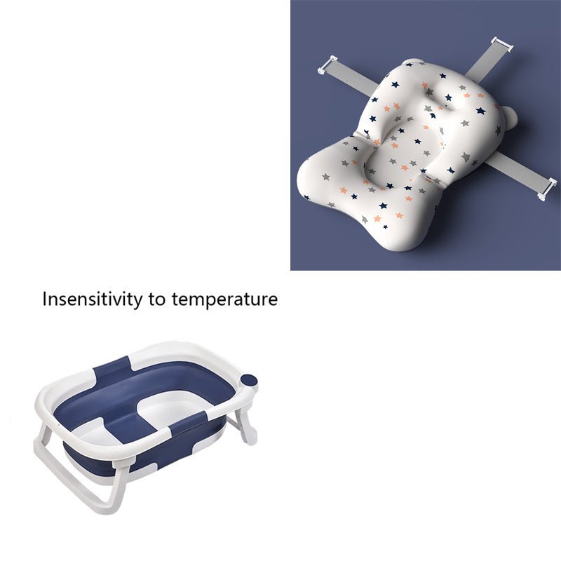 Baby Shower Bed Bath $110.71 Dana Fashion Color: Blue White Baby & Mother Overview: 1. Three-way buckle seat belt, can firmly hold the floating pad to prevent drowning 2. Skin-friendly material, nest mesh cloth, styrofoam particles, baby is very safe to u