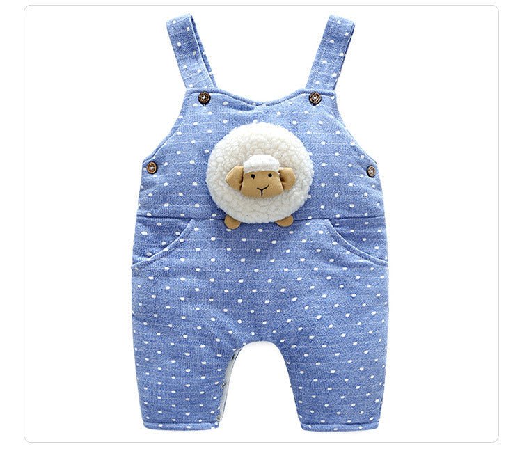 Baby Siamese coat $40.91 Dana Fashion Color: Blue Size: 73cm Baby Clothing Name: Strap Fabric: air layer quilted fabric Applicable season: spring, autumn, winter Product weight: 0.32kg Safety category: Class A infant supplies 1. Asian sizes are 1 to 2 siz
