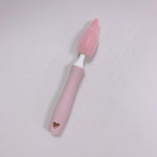 Baby Silicone Baby Bottle Brush Straw Scrubbing Baby Bottle Brush Cleaning $8.62 Dana Fashion Color: Small pink Baby & Mother Product information: Product Category: Bottle Brush Whether to import: No Packing: Set Color: Pink, blue, yellow ,