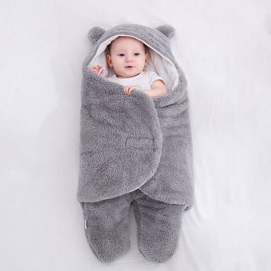 Baby Sleeping Bag Envelope for Newborn Baby Winter Swaddle Blanket $59.50 Dana Fashion Color: Grey style: 3M Baby Clothing Overview The first layer of flannel, not easy to fade, can not afford the ball, no lint, good warmth The second layer of imitation s
