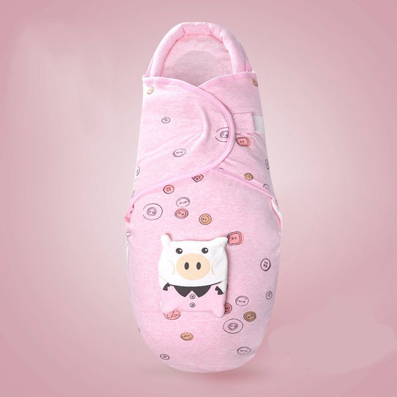 Baby sleeping bag $35.76 Dana Fashion Color: Pink Size: L Baby Clothing Fabric: pure cotton Suitable for season: spring and summer Pattern: cartoon, dot, animal S size 30 * 60cm is suitable for 0-3 months L size 35 * 70cm is suitable for 3-6 months = =‘’