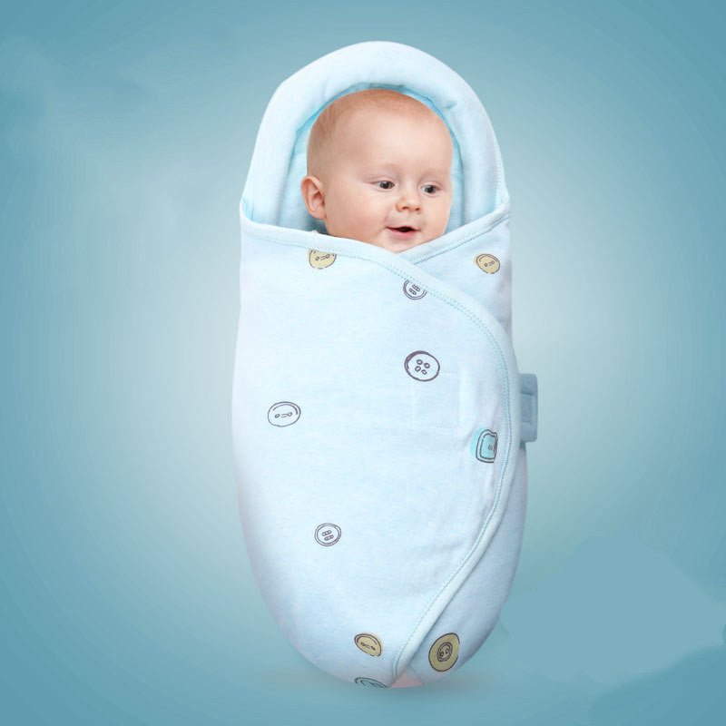 Baby sleeping bag $32.34 Dana Fashion Color: Blue Size: S Baby Clothing Fabric: pure cotton Suitable for season: spring and summer Pattern: cartoon, dot, animal S size 30 * 60cm is suitable for 0-3 months L size 35 * 70cm is suitable for 3-6 months = =‘’