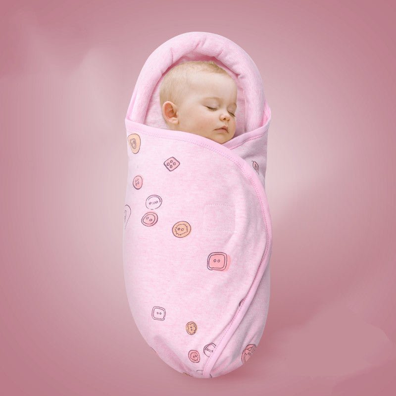 Baby sleeping bag $32.34 Dana Fashion Color: Pink Size: S Baby Clothing Fabric: pure cotton Suitable for season: spring and summer Pattern: cartoon, dot, animal S size 30 * 60cm is suitable for 0-3 months L size 35 * 70cm is suitable for 3-6 months = =‘’
