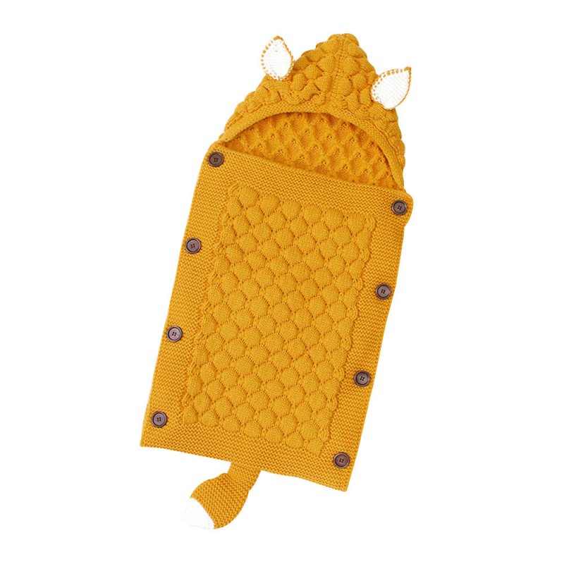 Baby sleeping bag $48.72 Dana Fashion Color: Yellow Baby Clothing Style: envelope type Fabric: Blended Lining: lamb cashmere Filling: Cotton wool Thick： thick pattern: plain Size： 70*40cm