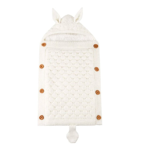 Baby sleeping bag $34.19 Dana Fashion Color: White Baby Clothing Style: envelope type Fabric: Blended Lining: lamb cashmere Filling: Cotton wool Thick： thick pattern: plain Size： 70*40cm