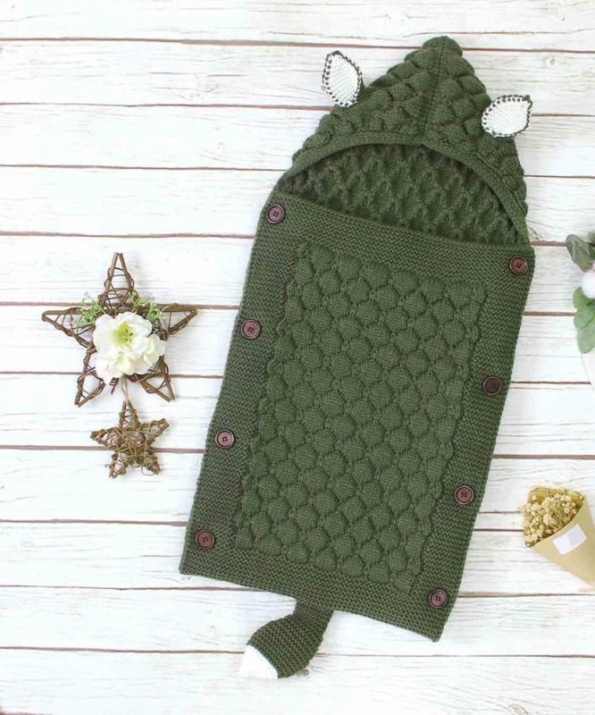 Baby sleeping bag $49.62 Dana Fashion Color: GreenA Baby Clothing Style: envelope type Fabric: Blended Lining: lamb cashmere Filling: Cotton wool Thick： thick pattern: plain Size： 70*40cm