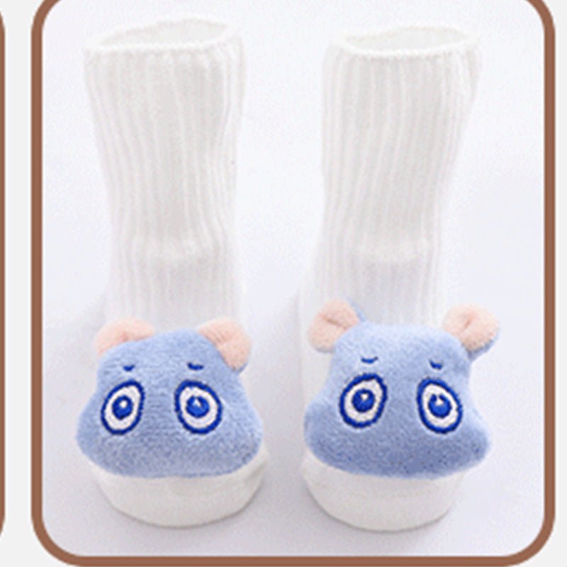 Baby socks $9.31 Dana Fashion Color: White blue Kid Sock Size: M Baby Clothing Product information: Children's socks category: floor socks Function: breathable, sweat-absorbing Main fabric composition: cotton Size information: size Foot length Sock length