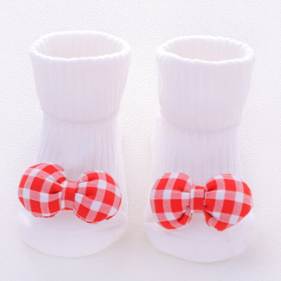 Baby socks $9.31 Dana Fashion Color: Red bow Kid Sock Size: M Baby Clothing Product information: Children's socks category: floor socks Function: breathable, sweat-absorbing Main fabric composition: cotton Size information: size Foot length Sock length Su