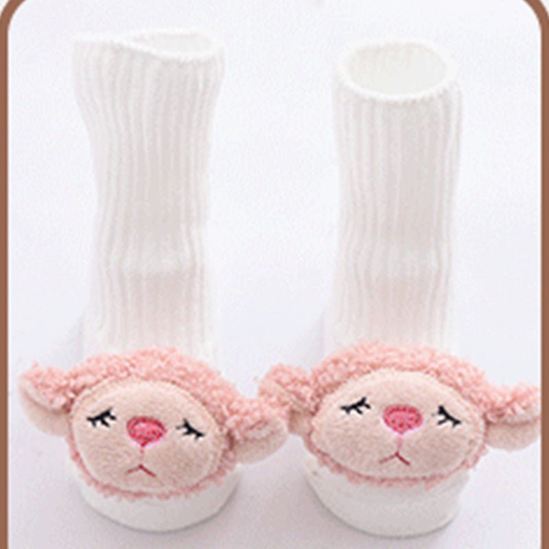 Baby socks $9.31 Dana Fashion Color: Pink sheep Kid Sock Size: M Baby Clothing Product information: Children's socks category: floor socks Function: breathable, sweat-absorbing Main fabric composition: cotton Size information: size Foot length Sock length