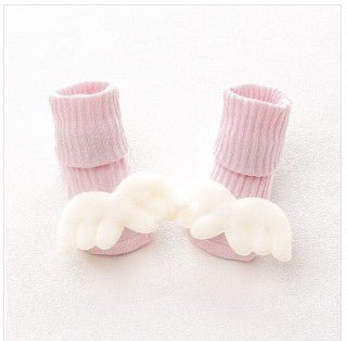 Baby socks $9.31 Dana Fashion Color: Pink wings Kid Sock Size: M Baby Clothing Product information: Children's socks category: floor socks Function: breathable, sweat-absorbing Main fabric composition: cotton Size information: size Foot length Sock length