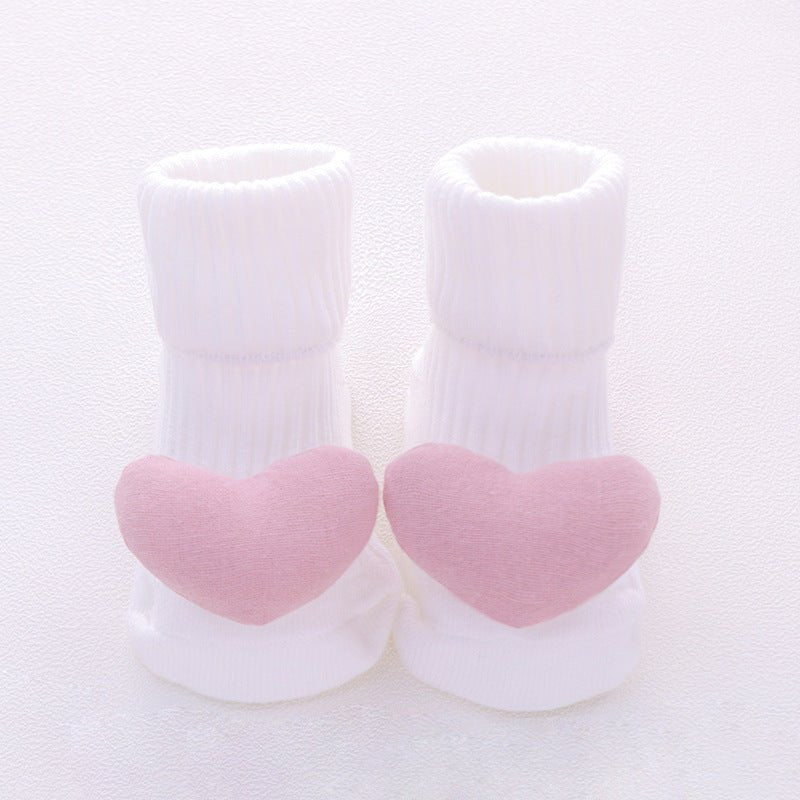 Baby socks $9.31 Dana Fashion Color: White pink Kid Sock Size: M Baby Clothing Product information: Children's socks category: floor socks Function: breathable, sweat-absorbing Main fabric composition: cotton Size information: size Foot length Sock length