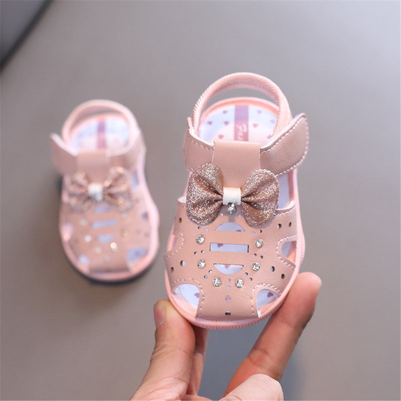 Baby Soft Sole Toddler Shoes Baby Toe Sandals $16.88 Dana Fashion Color: Pink Shoe size: 16 Baby & Mother Overview: Unique design, stylish and beautiful. Good material, comfortable feet. A variety of colors, any choice. Specification: Upper material: synt