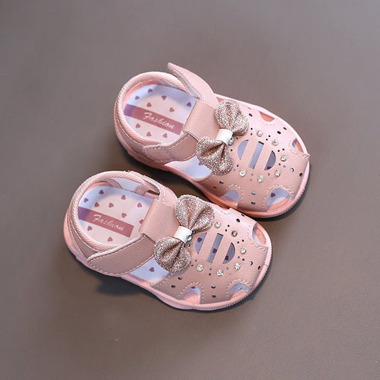 Baby Soft Sole Toddler Shoes Baby Toe Sandals $16.88 Dana Fashion Color: Peach Shoe size: 16 Baby & Mother Overview: Unique design, stylish and beautiful. Good material, comfortable feet. A variety of colors, any choice. Specification: Upper material: syn