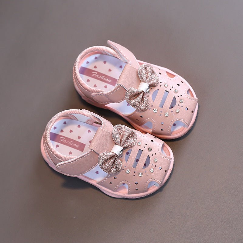 Baby Soft Sole Toddler Shoes Baby Toe Sandals $16.88 Dana Fashion Color: Peach Shoe size: 16 Baby & Mother Overview: Unique design, stylish and beautiful. Good material, comfortable feet. A variety of colors, any choice. Specification: Upper material: syn