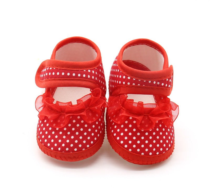 Baby Soft-Soled Shoes Baby Shoes Spring And Autumn Models Baby Toddler Shoes $7.30 Dana Fashion Color: Red Shoe size: 11 Baby & Mother Product Information: Product category: Toddler shoes Upper material: cotton style: Casual Process: car stitching Functio