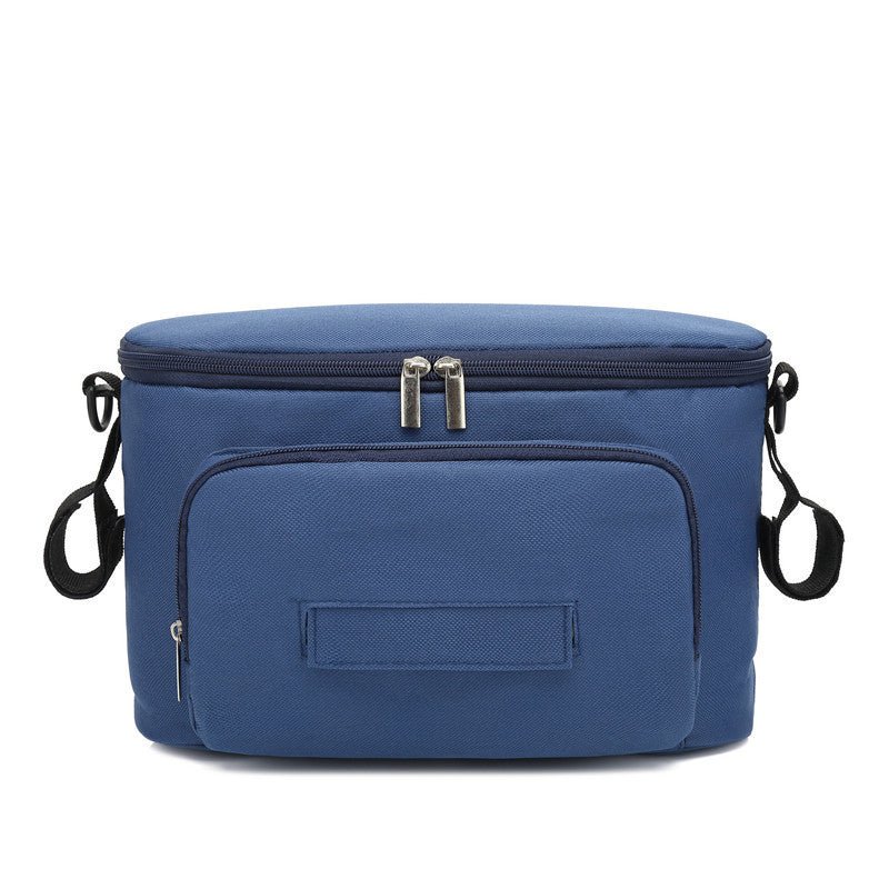 Baby stroller bag $106.41 Dana Fashion Color: Navy Blue Baby & Mother Material: Oxford cloth Color: black, red, light blue, gray, dark blue Weight: about 200G Size: length 30cm, height 20cm, width 12cm Individual packaging, folded bag size: 37 * 16 * 4CM