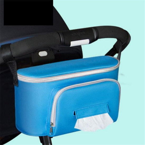 Baby stroller bag $106.41 Dana Fashion Color: Blue Baby & Mother Material: Oxford cloth Color: black, red, light blue, gray, dark blue Weight: about 200G Size: length 30cm, height 20cm, width 12cm Individual packaging, folded bag size: 37 * 16 * 4CM