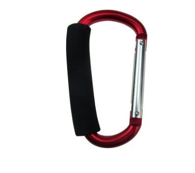 Baby Stroller Hooks $11.08 Dana Fashion Color: Bright red Specifications: 14x8CM Baby & Mother Overview Big carabiner, large opening, fits a variety of stroller handles. Perfect for strollers and shopping carts. Made from good quality aluminum and foam ru