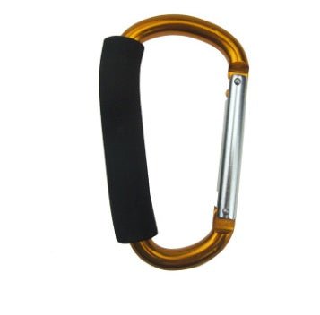 Baby Stroller Hooks $11.08 Dana Fashion Color: Yellow Specifications: 14x8CM Baby & Mother Overview Big carabiner, large opening, fits a variety of stroller handles. Perfect for strollers and shopping carts. Made from good quality aluminum and foam rubber
