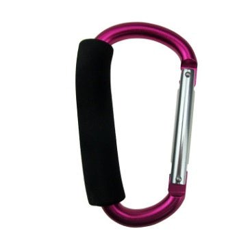 Baby Stroller Hooks $11.08 Dana Fashion Color: Rose red Specifications: 14x8CM Baby & Mother Overview Big carabiner, large opening, fits a variety of stroller handles. Perfect for strollers and shopping carts. Made from good quality aluminum and foam rubb