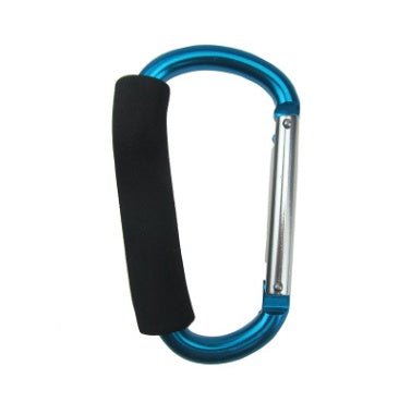 Baby Stroller Hooks $21.43 Dana Fashion Color: Lake blue Specifications: 14x8CM Baby & Mother Overview Big carabiner, large opening, fits a variety of stroller handles. Perfect for strollers and shopping carts. Made from good quality aluminum and foam rub