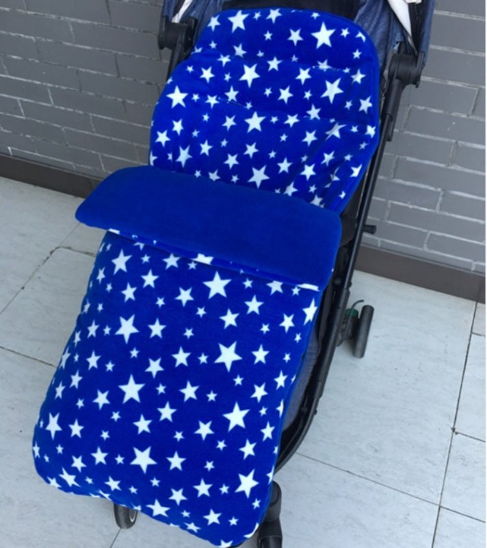 Baby Stroller Sleeping Bag Winter Body Keep Warm $31.10 Dana Fashion Color: A blue Baby Clothing Style: envelope type Fabric: Blended Lining: lamb cashmere Filling: Cotton wool Thick： thick pattern: plain Color: black, beige, pink, light gray, ink blue, w