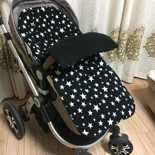 Baby Stroller Sleeping Bag Winter Body Keep Warm $31.10 Dana Fashion Color: A black Baby Clothing Style: envelope type Fabric: Blended Lining: lamb cashmere Filling: Cotton wool Thick： thick pattern: plain Color: black, beige, pink, light gray, ink blue,